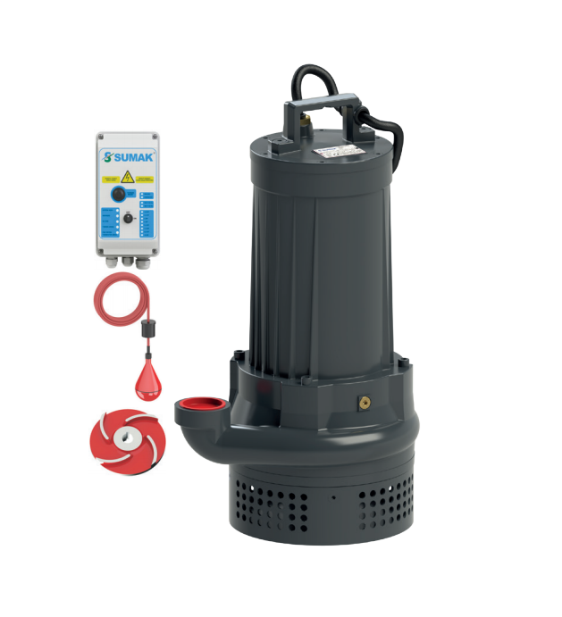 Sumak SDTV20/2 - 2.2 Hp  Vortex Çarklı  Atık Su Dalgıç Pompa