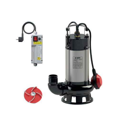 Sumak SDF14/2 - 1.5 HP 220v Atık Su Dalgıç Pompa