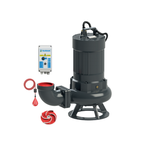 Sumak SDTV150/4 - 15 Hp Vortex Çarklı Foseptik Dalgıç Pompa