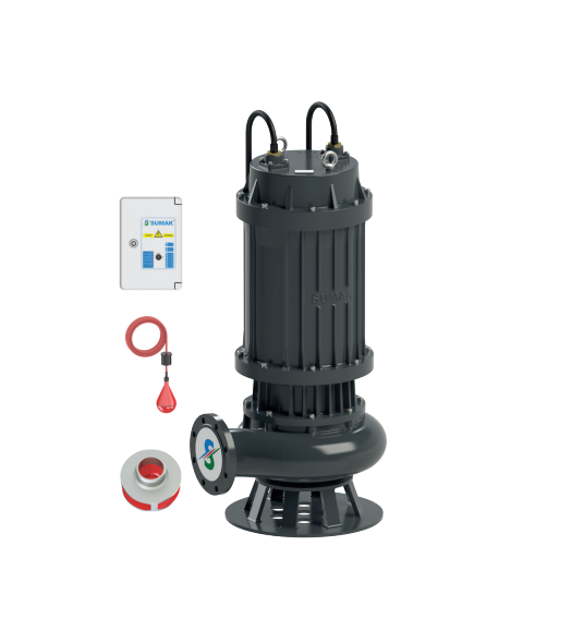 Sumak SDTK750/6 - 75 Hp  Ağır Tip Foseptik Dalgıç Pompa 1450d/d