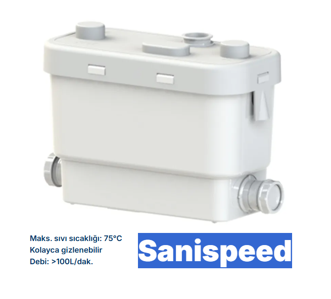 SFA Sanispeed - Tezgah Altı Atık Su Tahliye Pompası  4 / Ünite  12 Lt